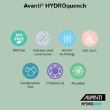 Avanti Hydroquench with 2 Lids 1L - Soft Mint