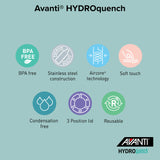 Avanti Hydroquench with 2 Lids 1L - Sea Breeze