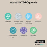 Avanti Hydroquench with 2 Lids 1L - Sand Dune