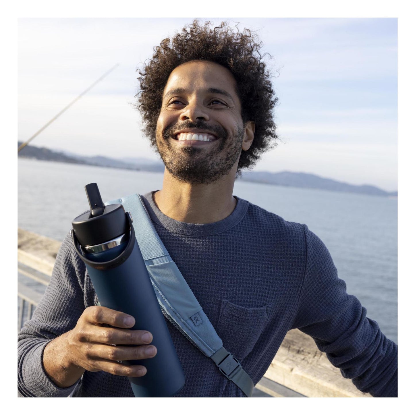 Hydroflask Hydration 24oz Wide W/Flex Straw lid - Goji