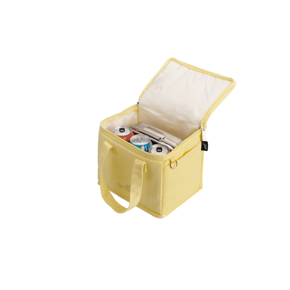 Fergus Insulated Canvas Lunch Bag - Popcorn