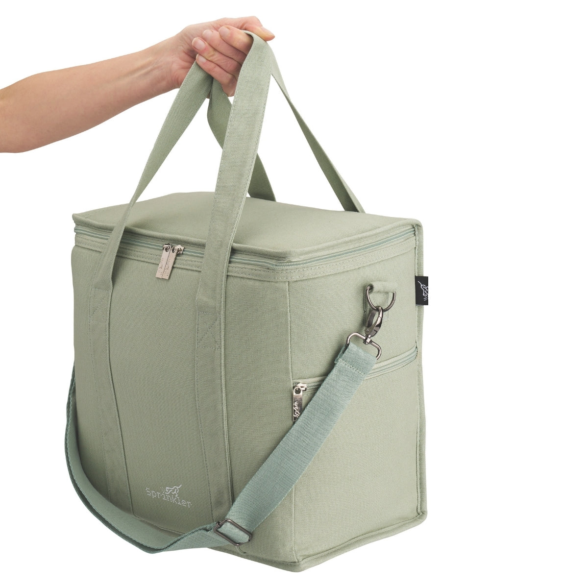 Millie Insulated Canvas Lunch Bag, Medium - Agave