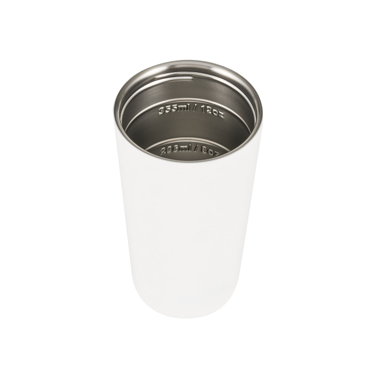 Luna Double Wall Insulated Cup 355ml / 12oz - Brilliant White