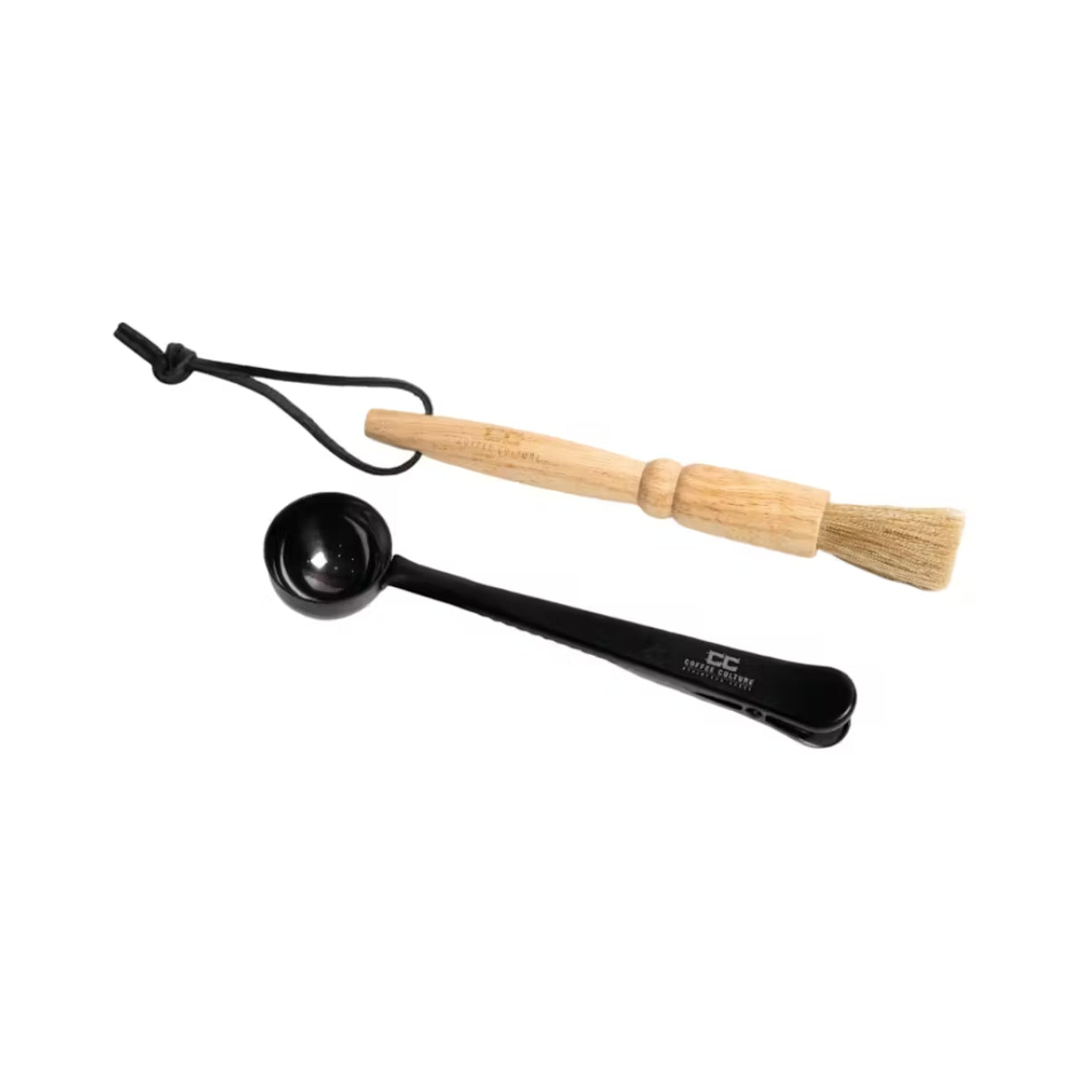 2 Piece Coffee Brush And Spoon Set