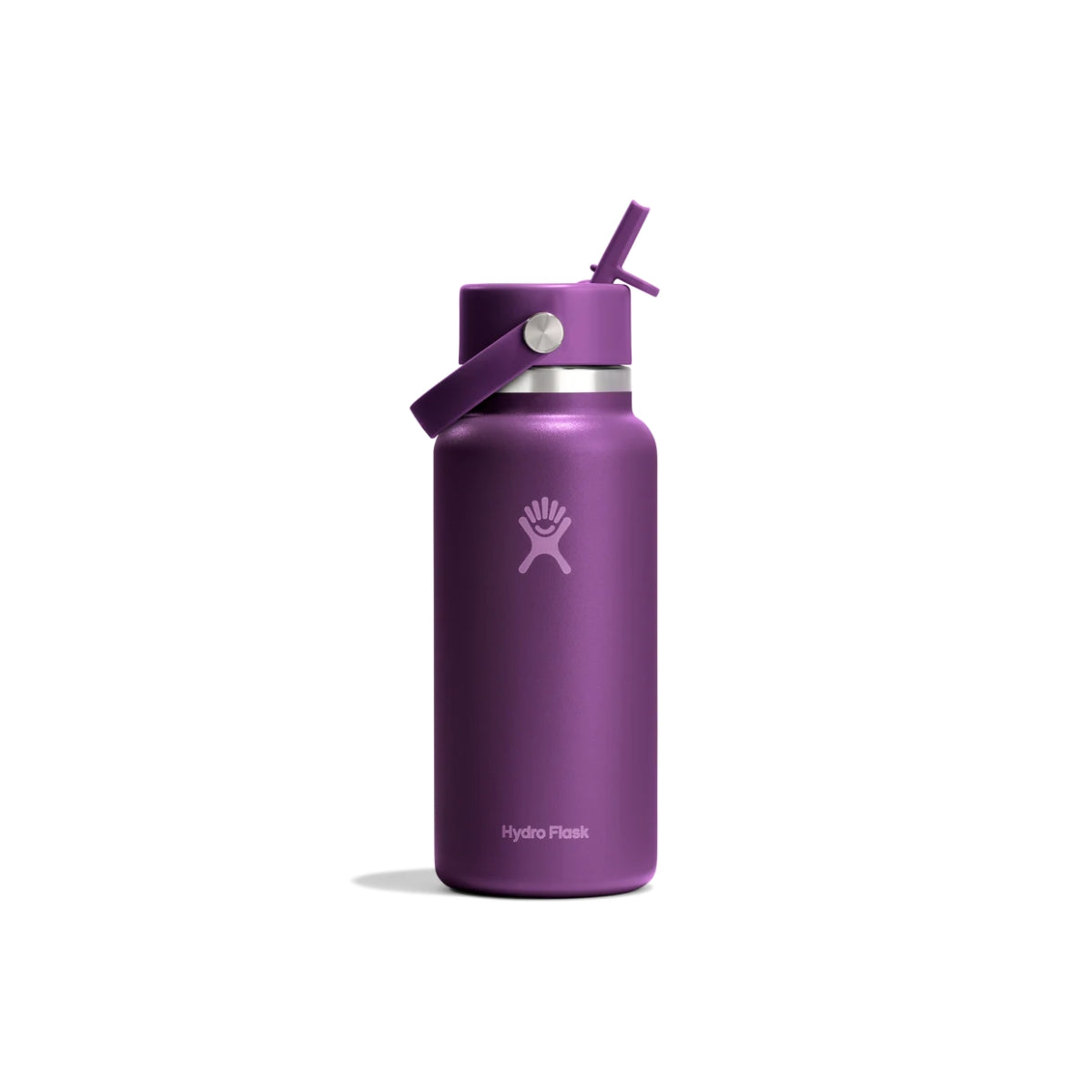 32oz Wide Flex Straw Cap Beach plum purple