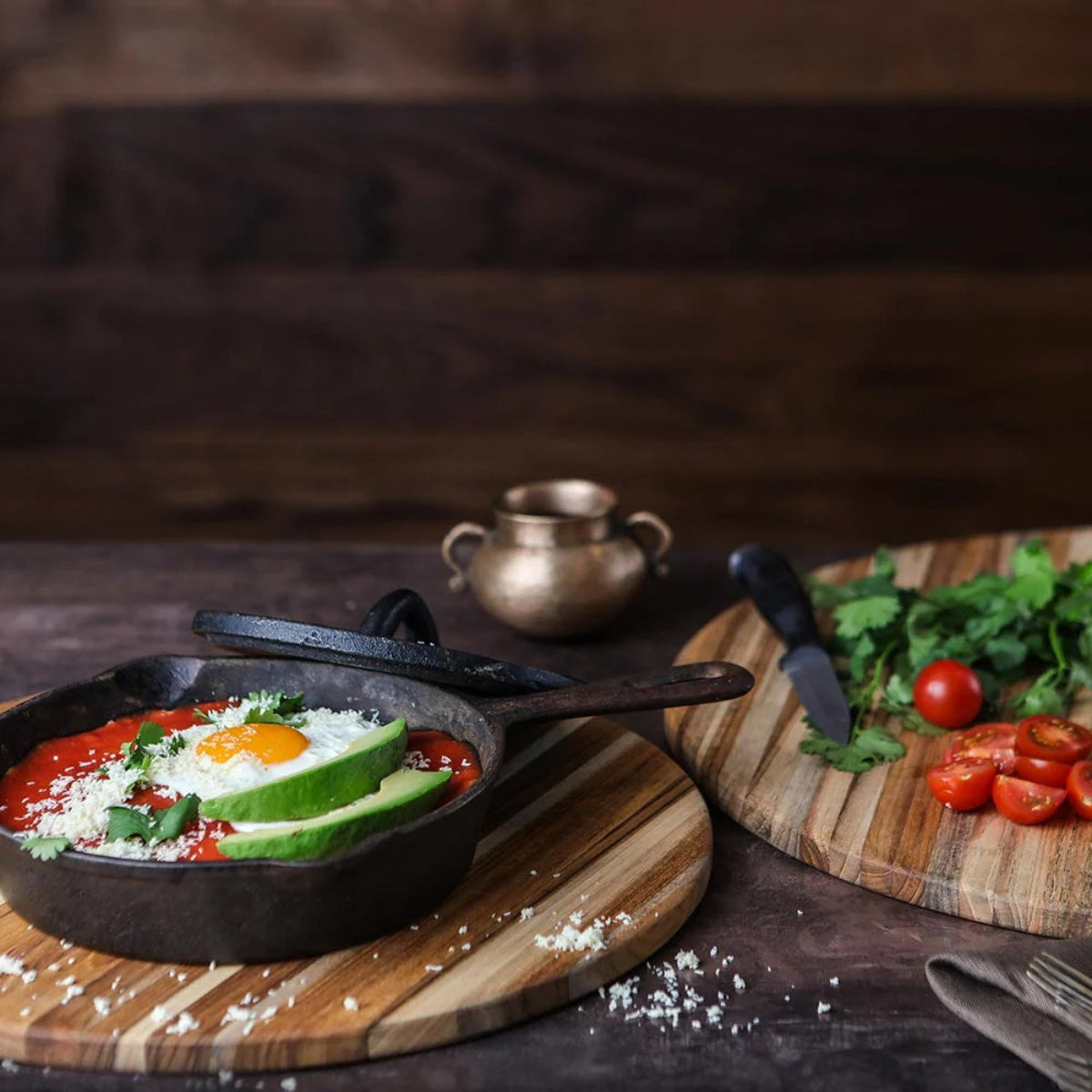 Elegant Round Cutting Board 33x1.5cm