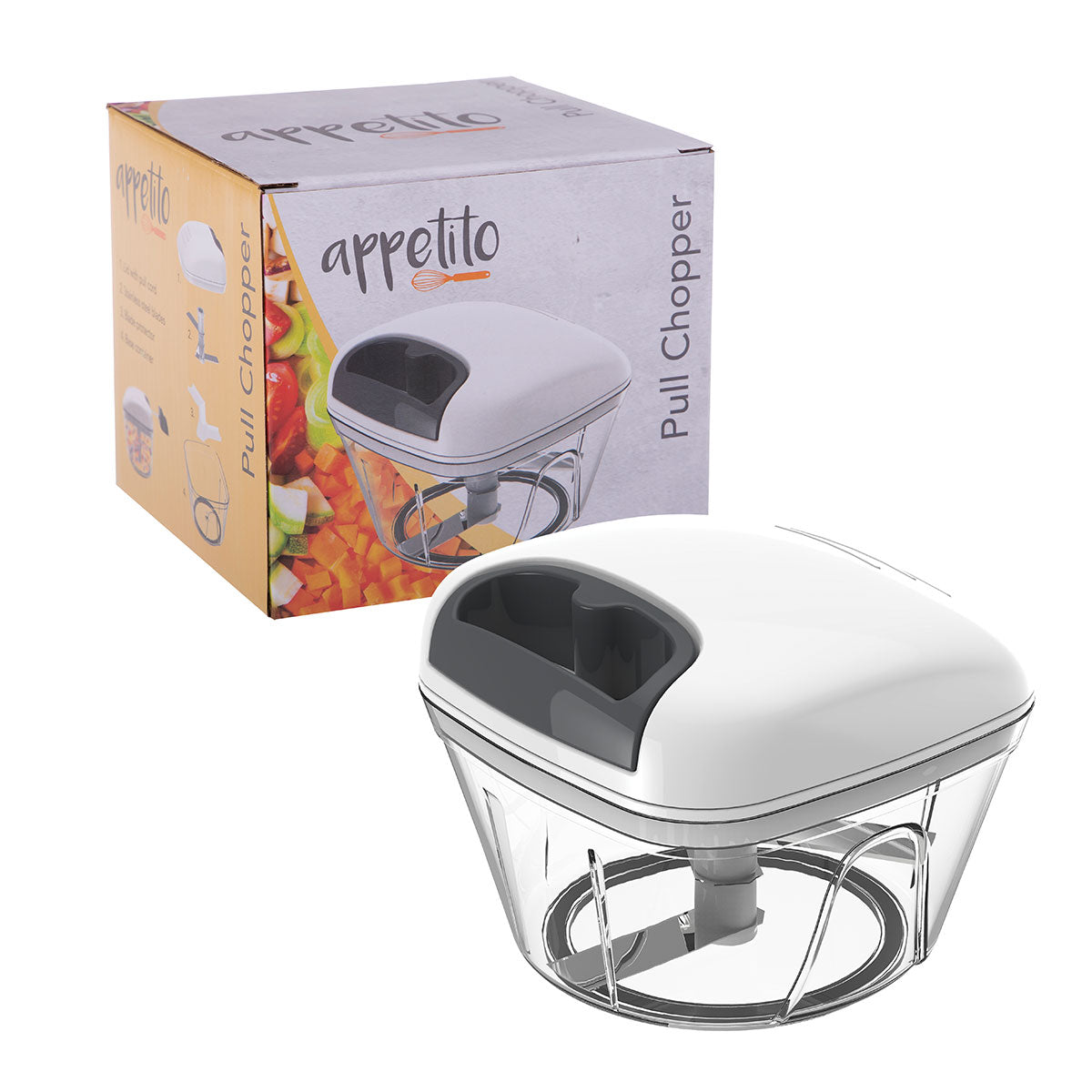 Appetito Pull Chopper with Packaging