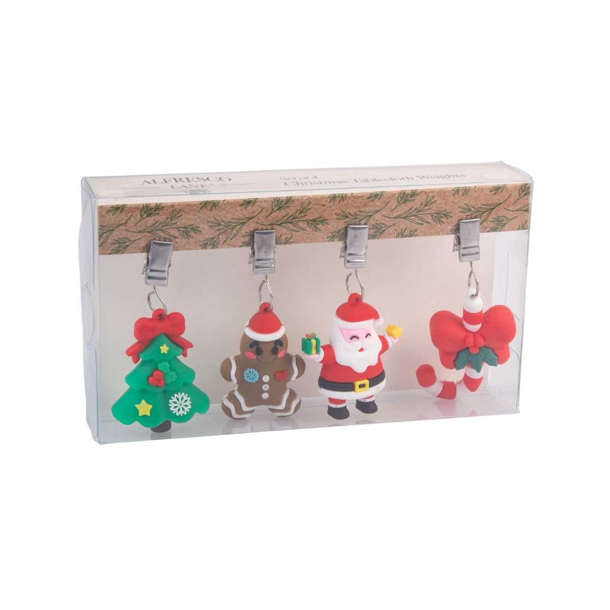 Alfresco Lane Tablecloth Weights Set 4 - Xmas