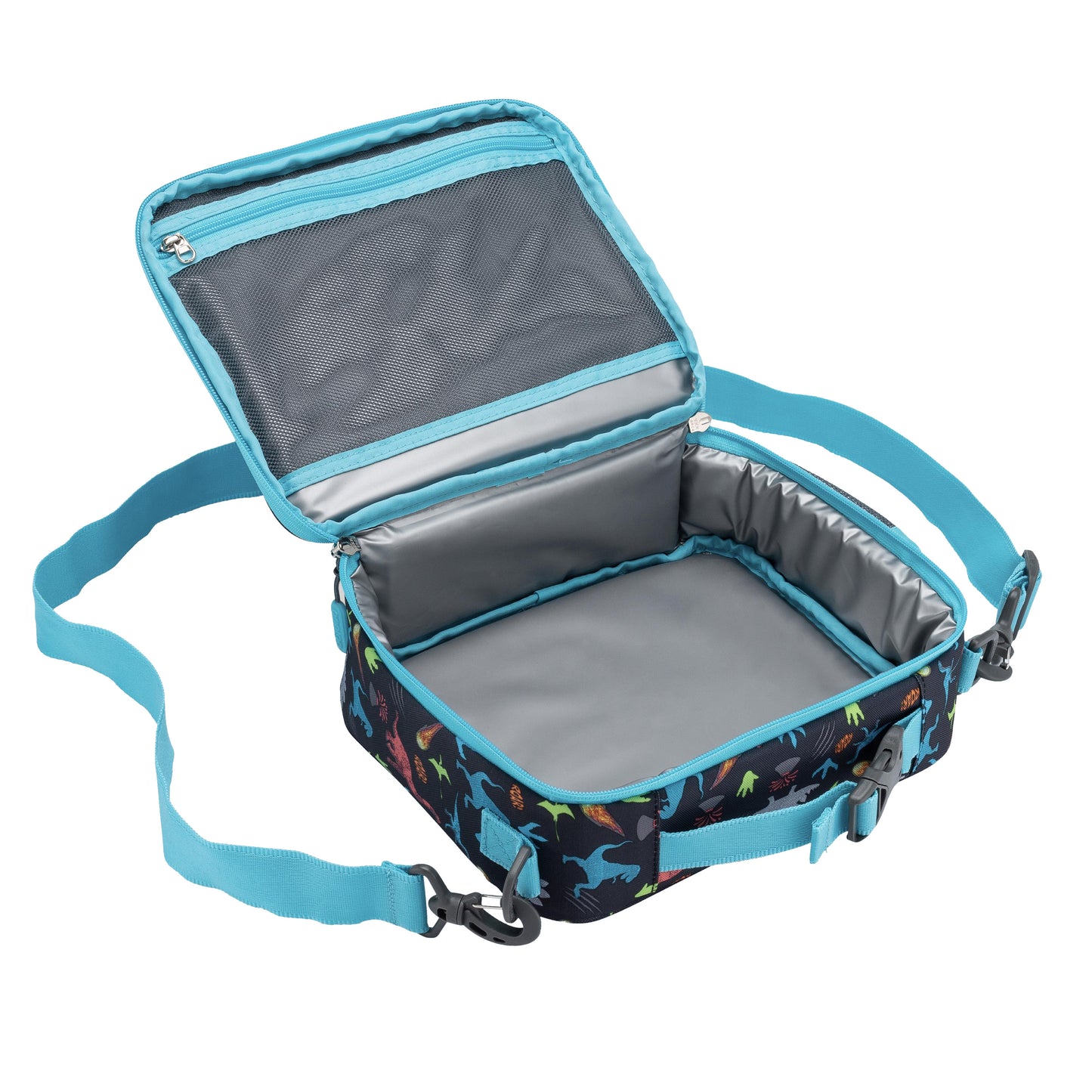 Inside of the Bentgo Kids Print Lunch Bag - Dinosaurs