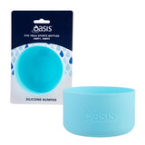 Oasis Silicone Bumper in Package and Close Up - Island Blue