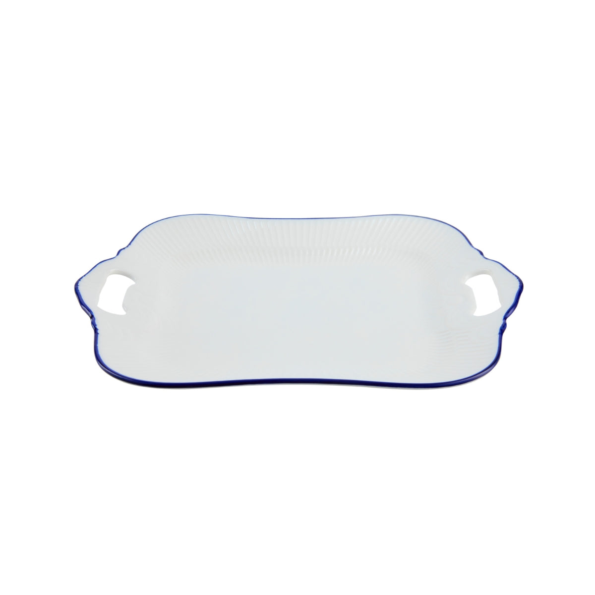 Casa Domani Cafe Blue Handled Rectangular Platter 32x23cm Gift Boxed