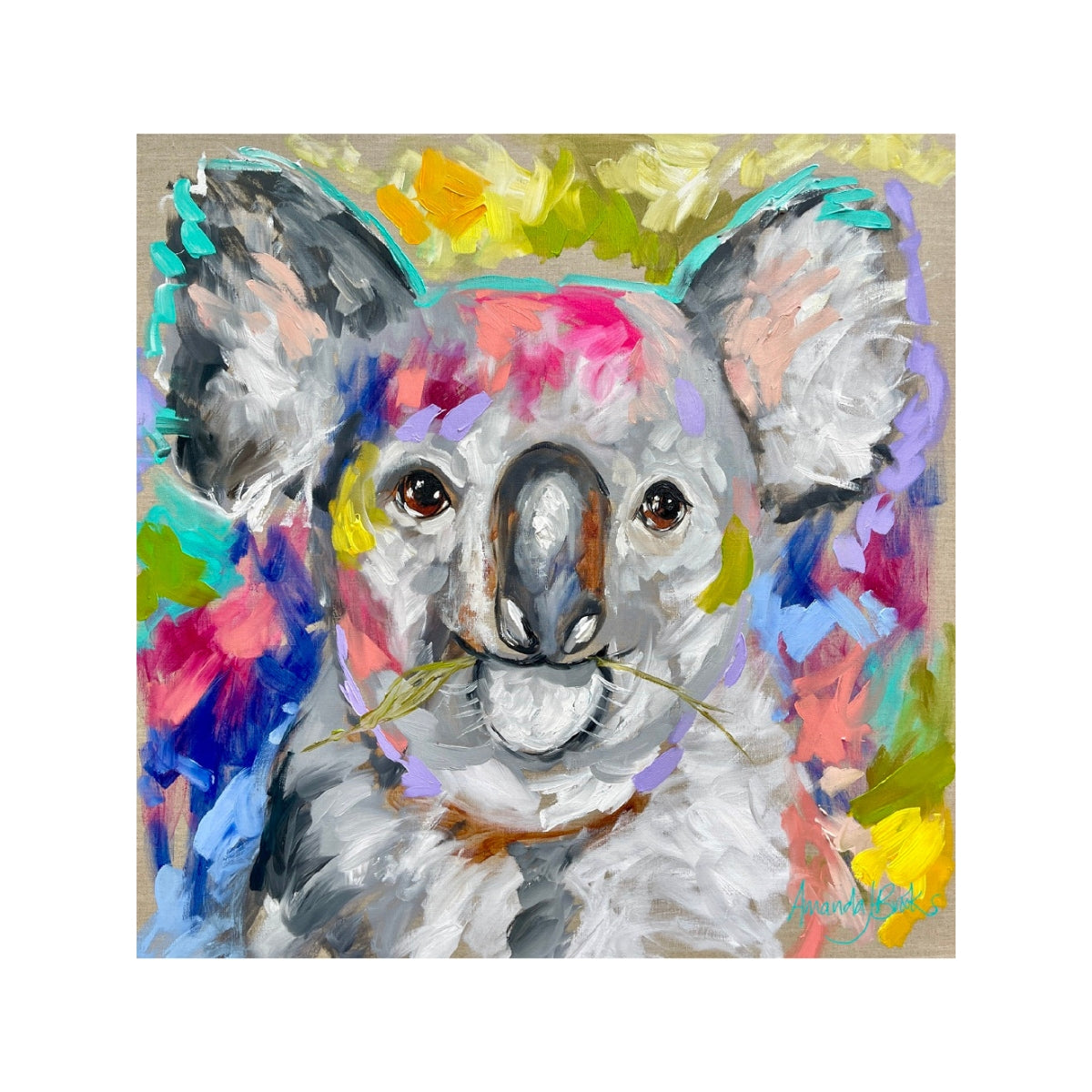 Lilli Rock Amanda Brooks Good Morning Koala Coaster 11x11cm Coaster