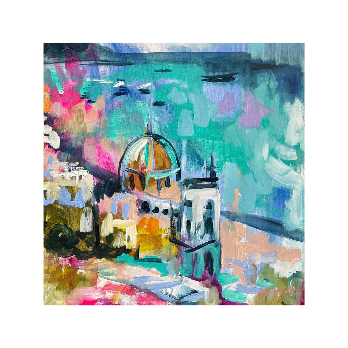 Lilli Rock Amanda Brooks Positano Views Coaster 11x11cm Coaster