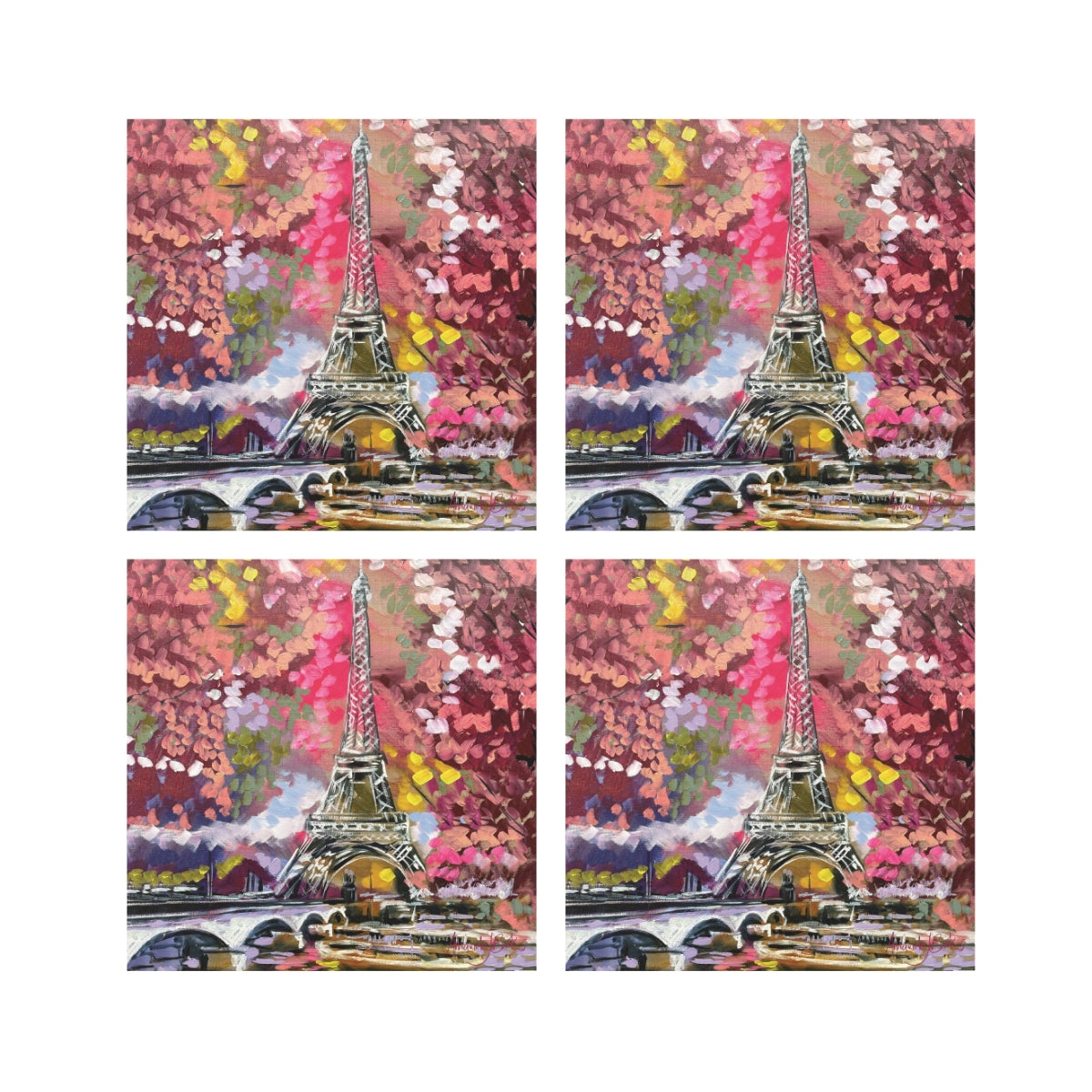 Lilli Rock Amanda Brooks Paris Jute Set 11x11cm Coaster Set