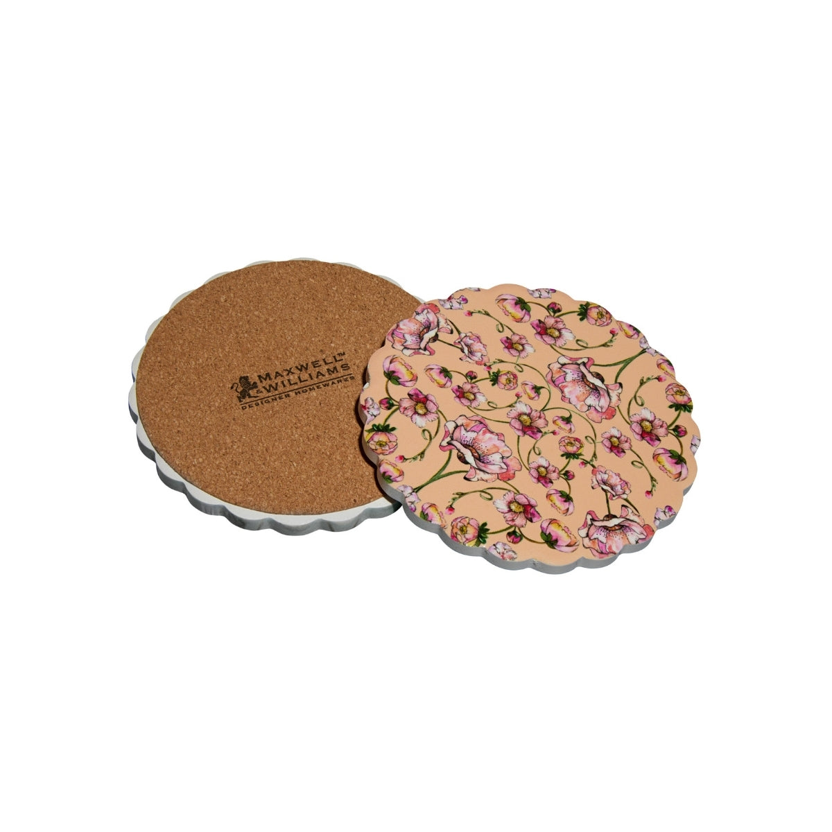 Estelle Michaelides Mystique Ceramic Round Coaster 10cm Melon