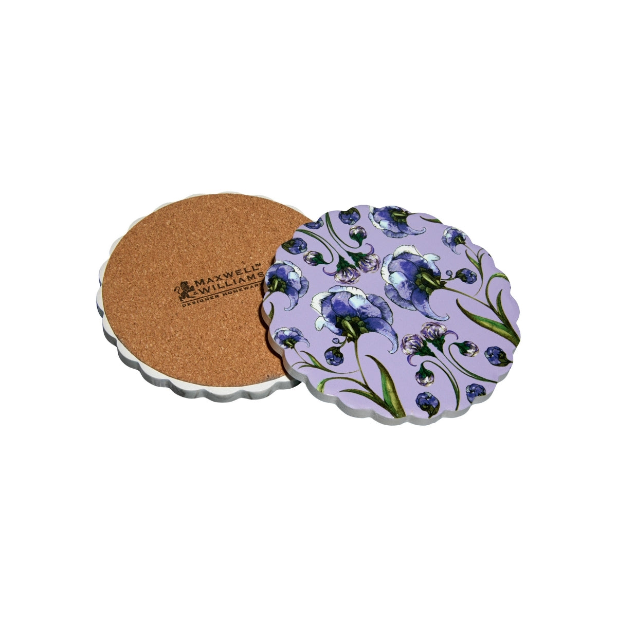Estelle Michaelides Mystique Ceramic Round Coaster 10cm Violet