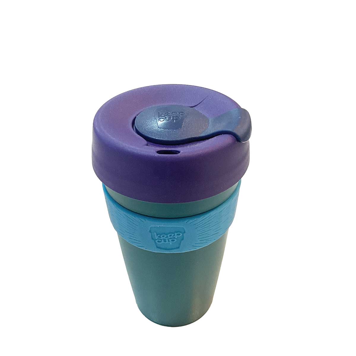 Original Large 16oz Eddy - Teal Base Purple Lid