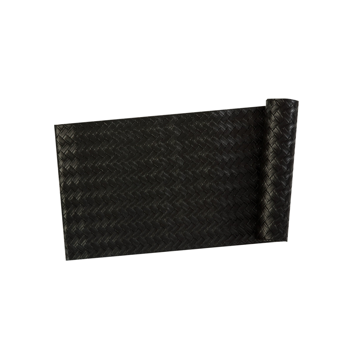 Maxwell & Williams Table Accents Leather Look Runner 30x150cm - Black Plait