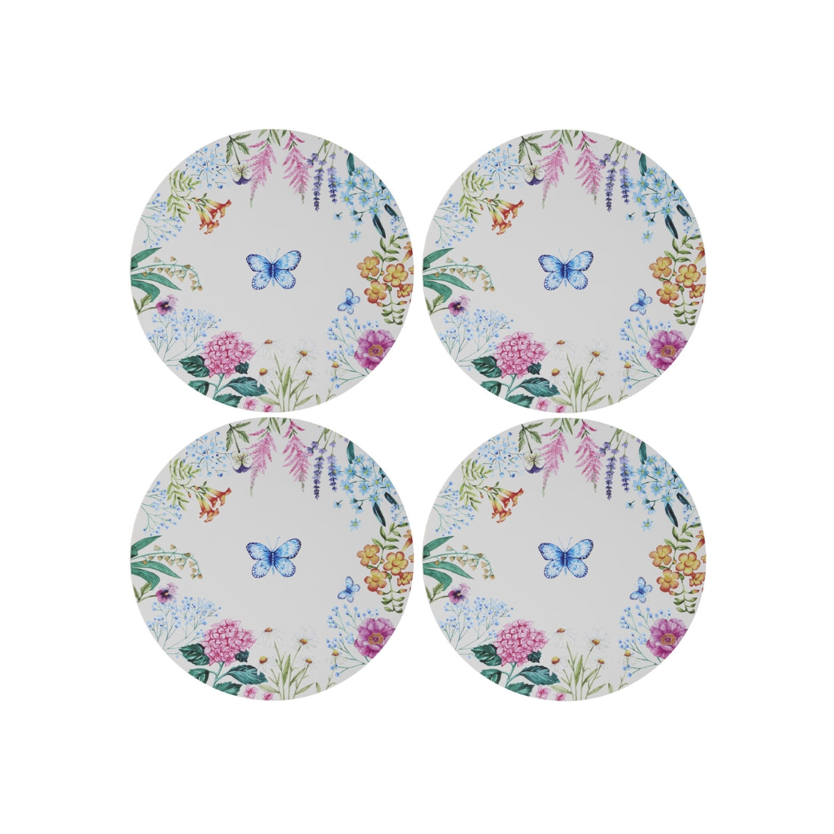 Maxwell & Williams Botanica Round Cork Back Placemat 32cm Set of 4 Gift Boxed