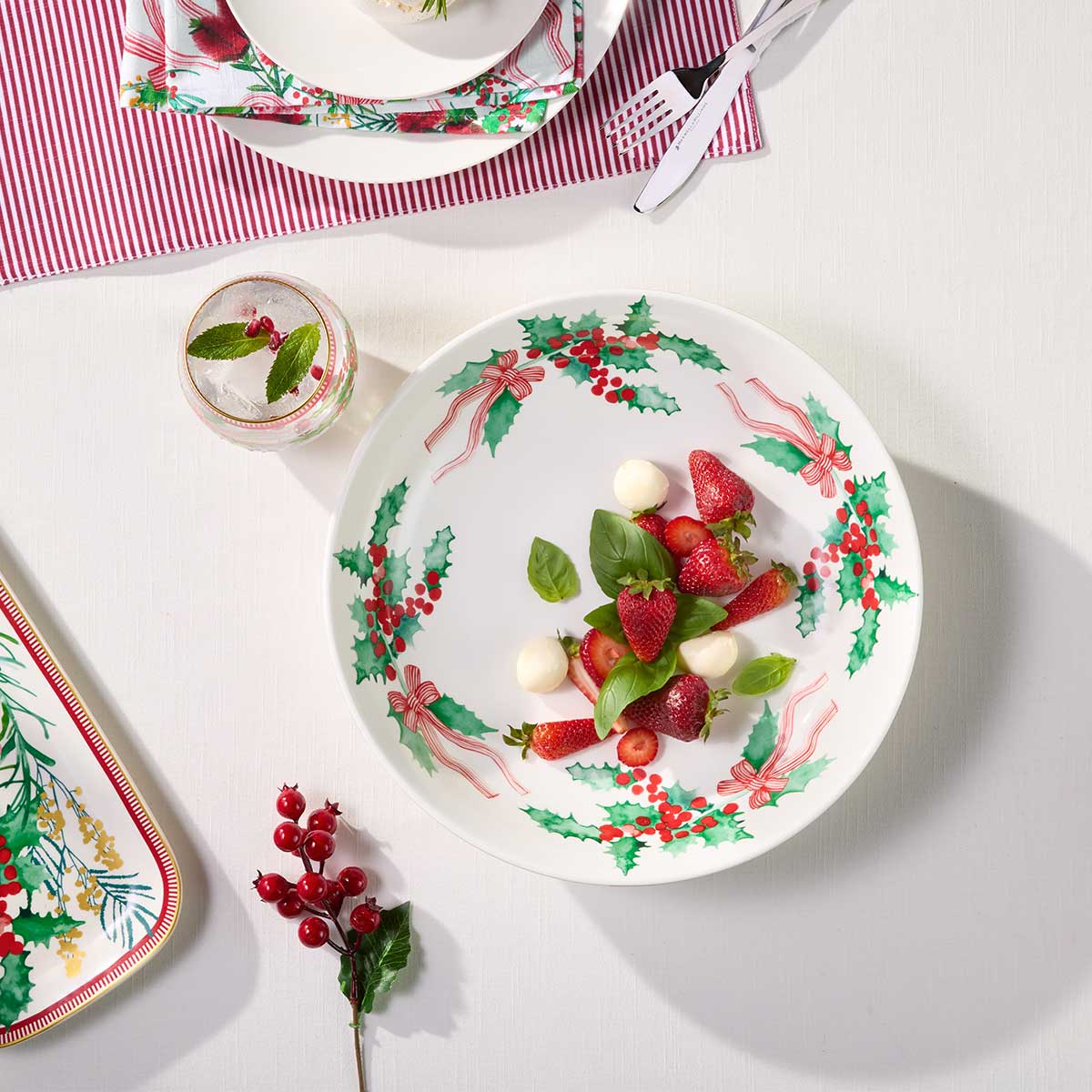 MW Festive Flora Lifestyle Shot of Tableware Spread 2