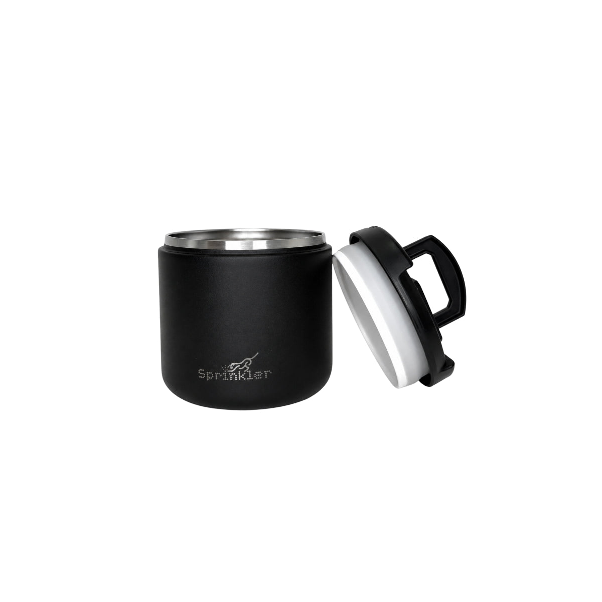 Sprinkler Harley Insulated Food Flask With Spork 500ml - Black