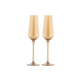 Maxwell & Williams Glamour Flute 230ml Set of 2 Gold