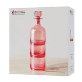 Maxwell & Williams Glamour Stacked Decanter Set 3pce Pink Gift Box