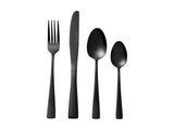 Arden Cutlery Set 16pc Shiny Black Gift Boxed