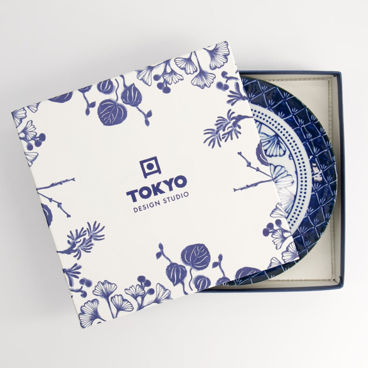 Flora Japonica Plate Giftset 4pc 20cm Mixed Gift Boxed