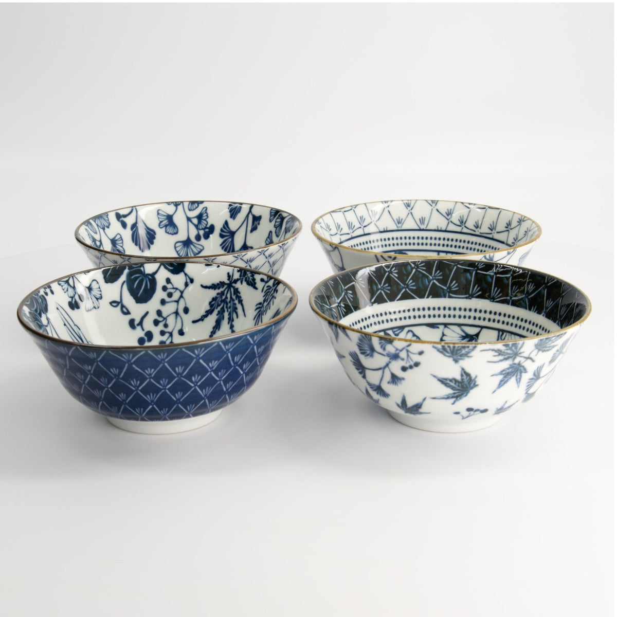 Flora Japonica Tayo Bowl Giftset 4pc 15cm Mixed Gift Boxed