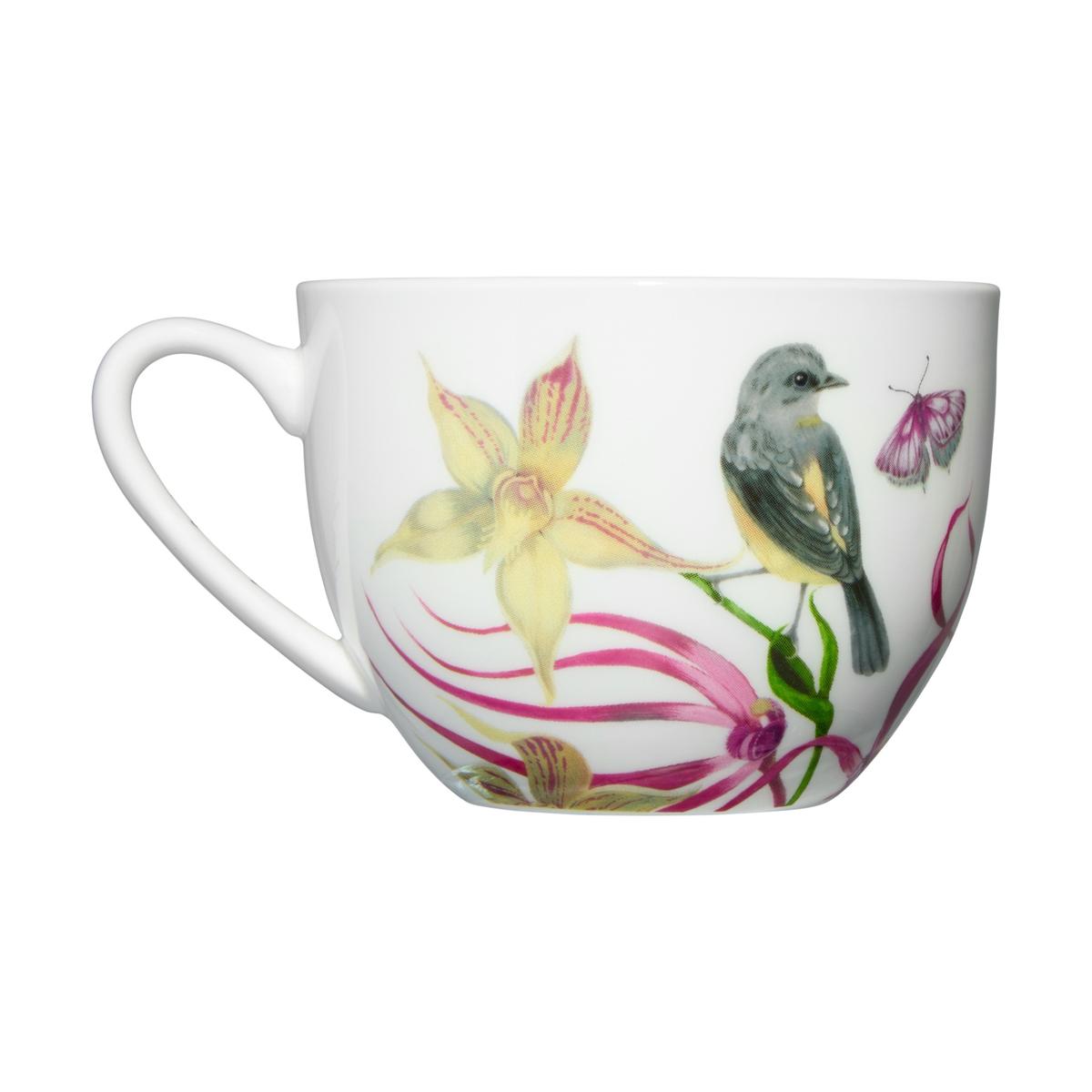 Eloise Short Lyric Cup & Saucer 240ML Yellow Robin Gift Boxed