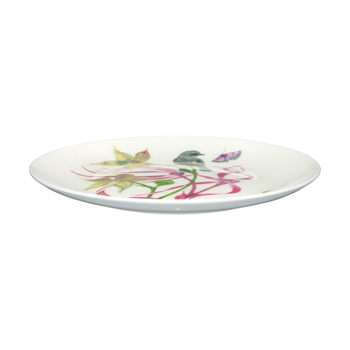 Eloise Short Lyric Coupe Plate 20cm Yellow Robin Gift Boxed
