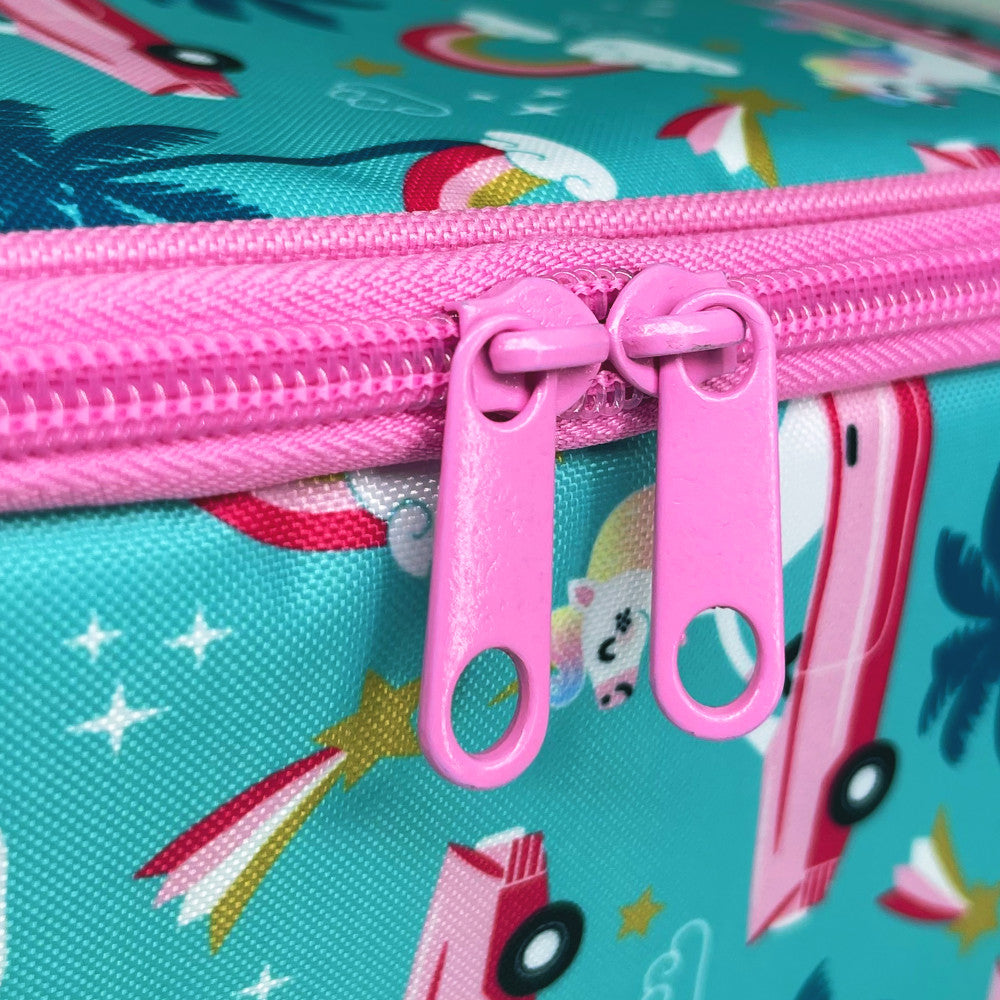 Insulated Junior Lunch Tote - Pink Cadillac