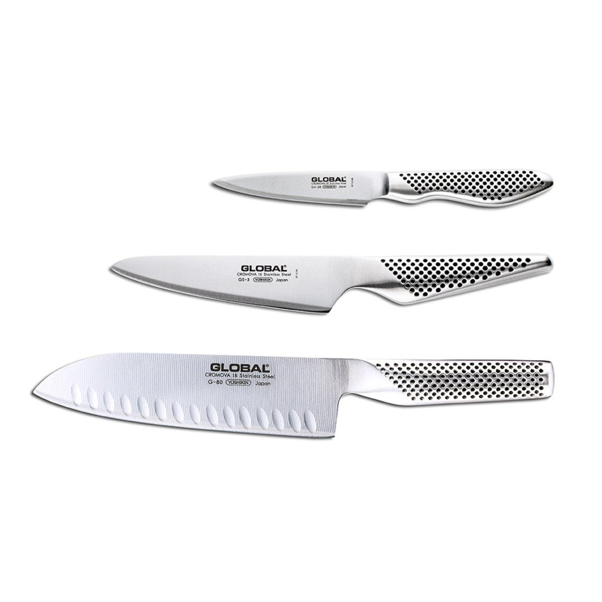 Global 3 Piece Santoku Set