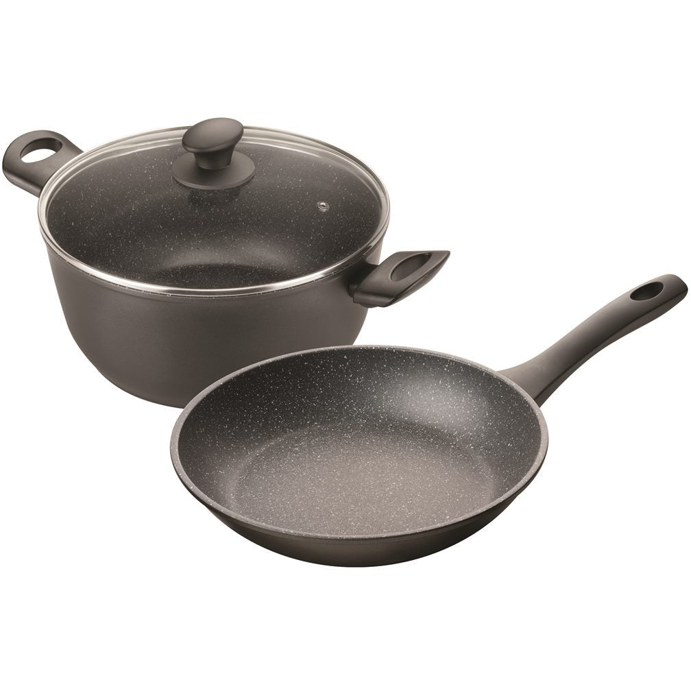 Pyrostone 2 Piece Cookware Set - Fry Pan 26cm And Casserole 26cm