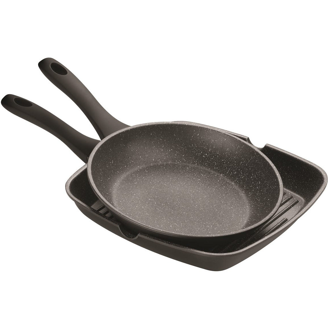 Pyrolux Pyrostone Twin Pack - 26cm Frypan & 28cm Grill