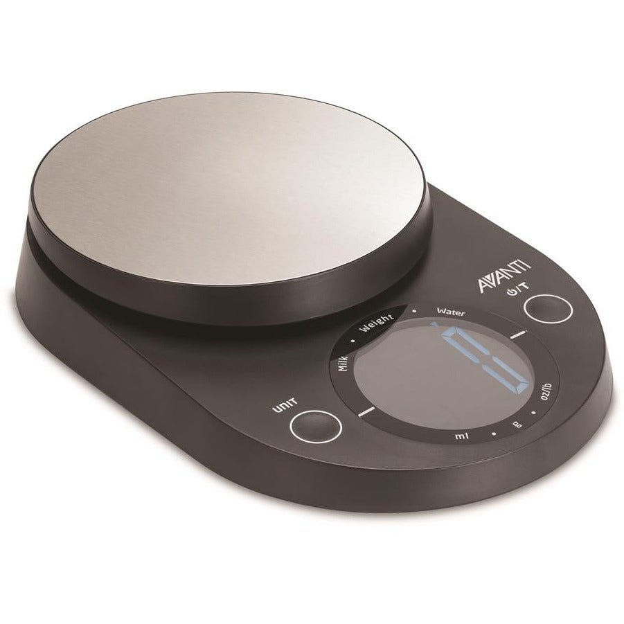 Avanti Large Display Digital Kitchen Scales - Black