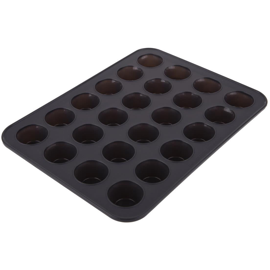 Daily Bake 24 Cup Mini Muffin Pan 32.5cm x 24.5cm x 2.75cm - Charcoal