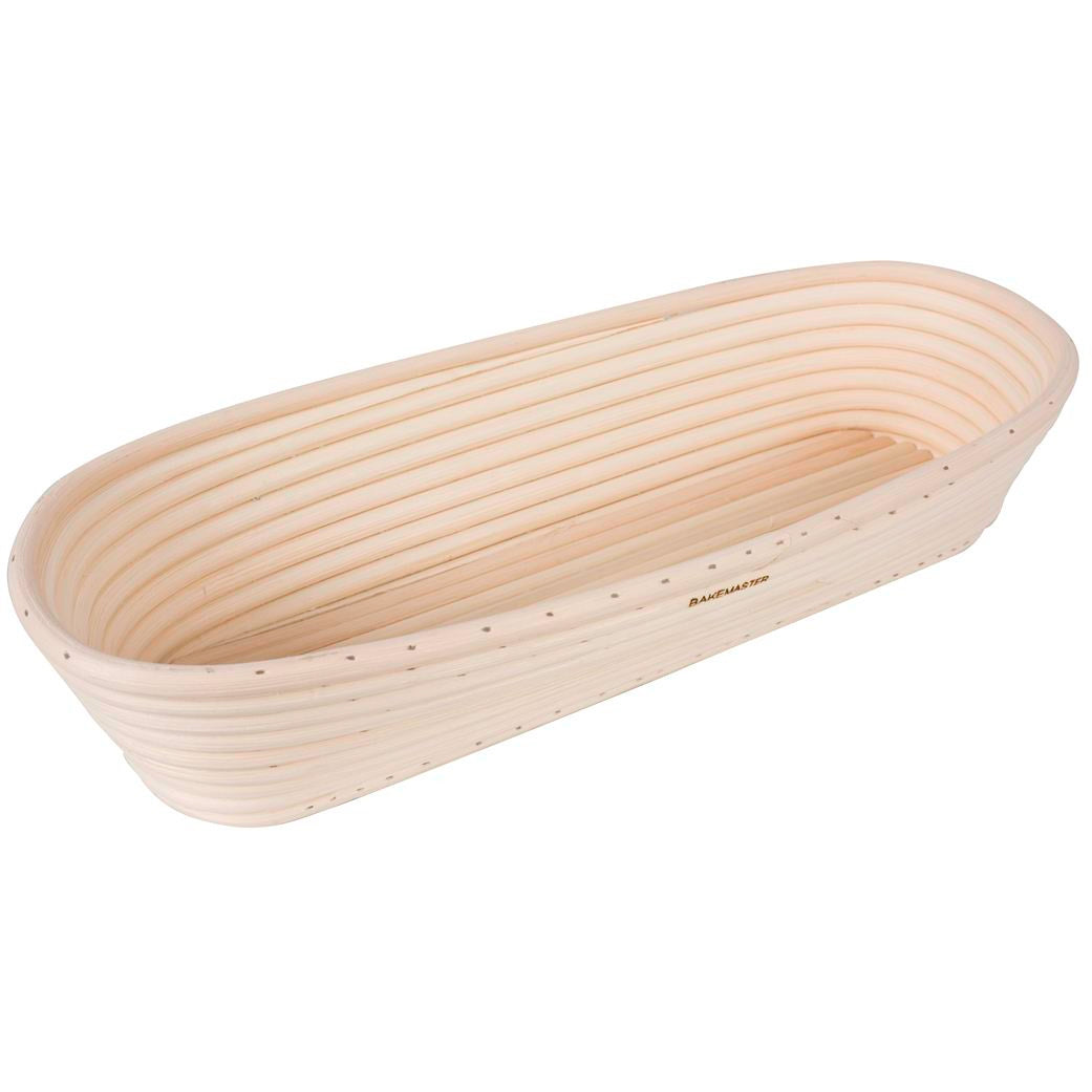 Bakemaster Large Oval Proving Basket - 35cm x 15cm x 7cm