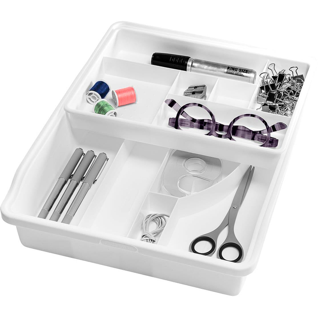Madesmart Basic Junk Draw Organiser - White