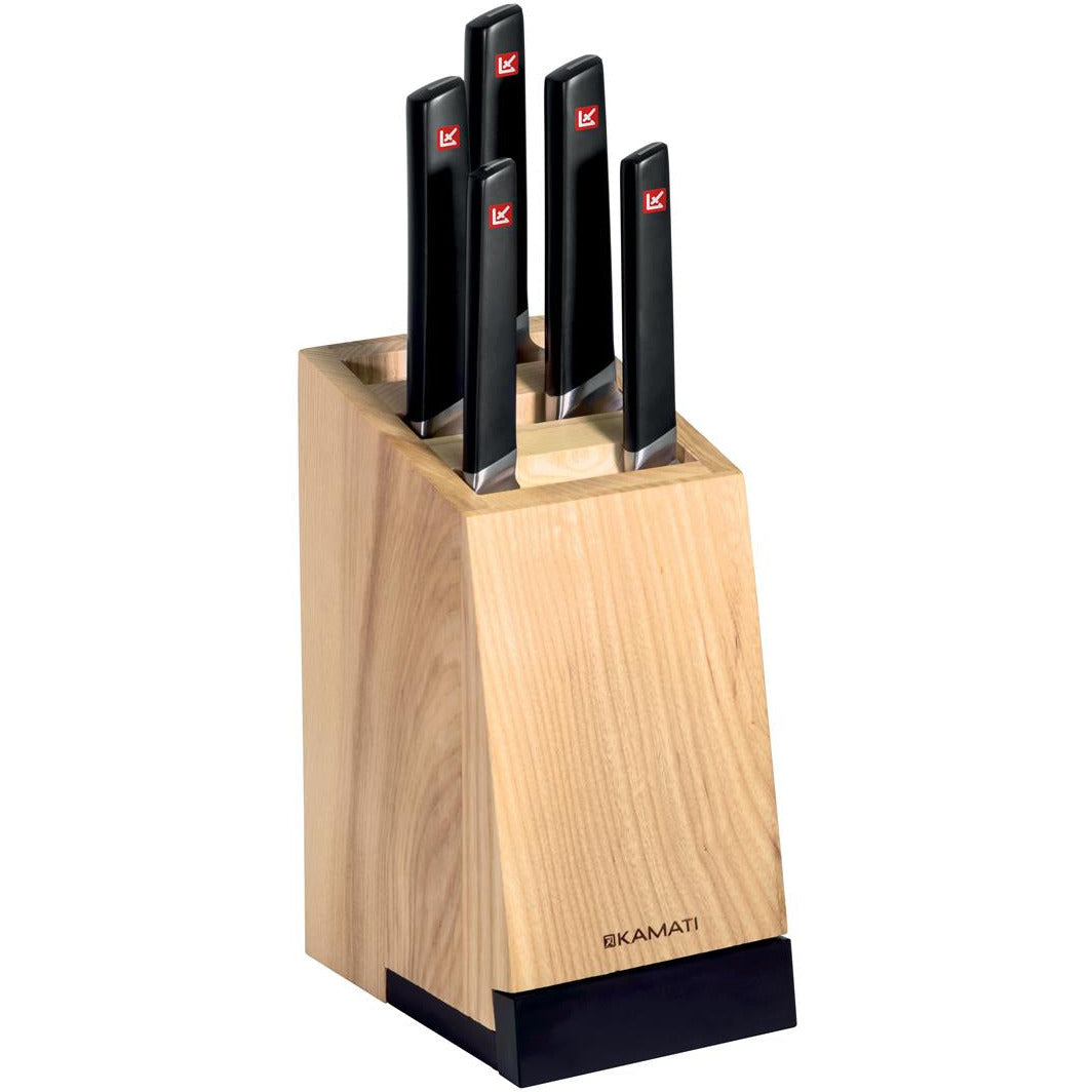 Kamati Knife Block Set With Tablet Stand - 6 Piece