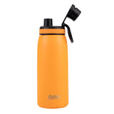Oasis Insulated Sports Bottle Screw Cap 780ml Neon Orange | Lid open