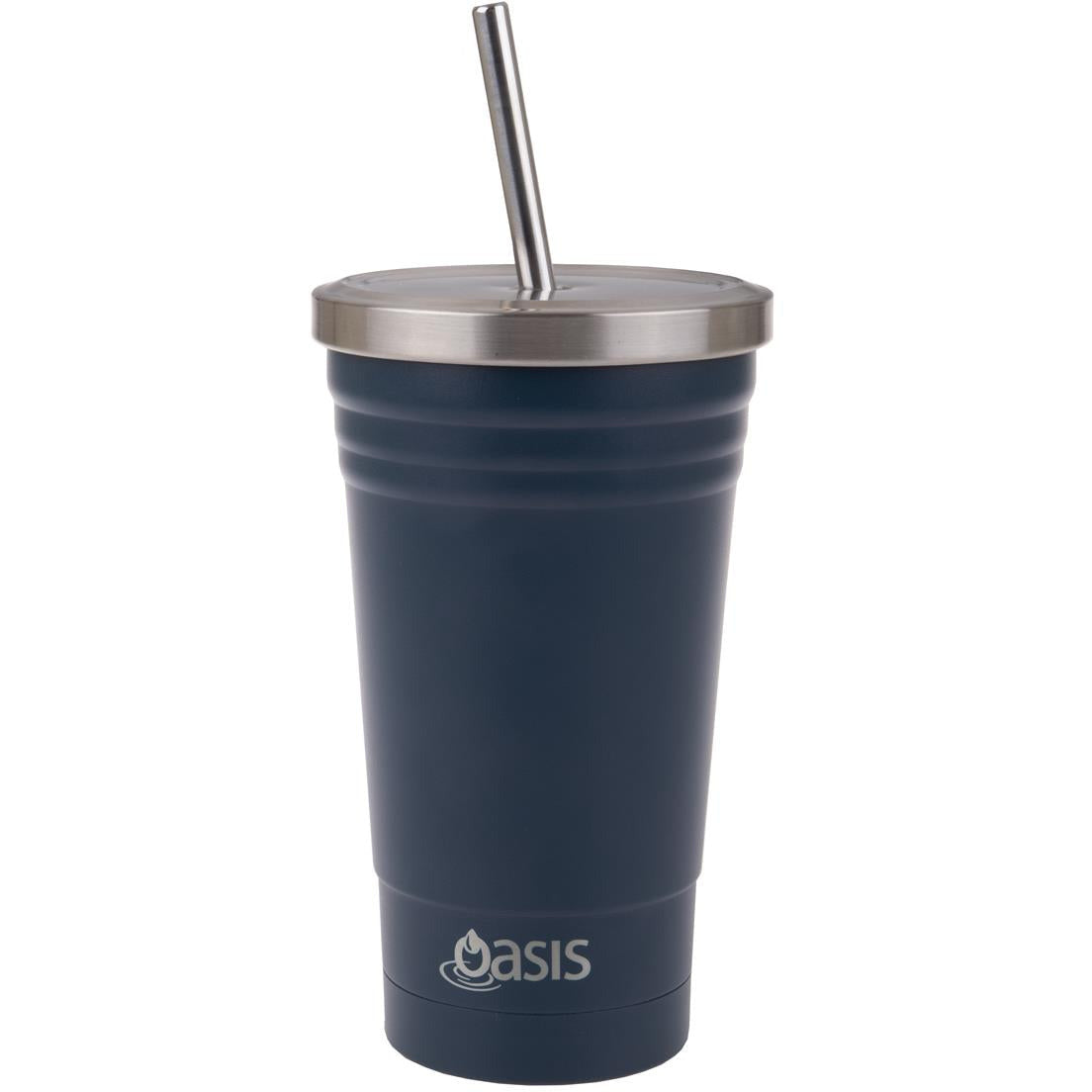 Oasis S/S Double Wall Insulated Tumbler W/Straw