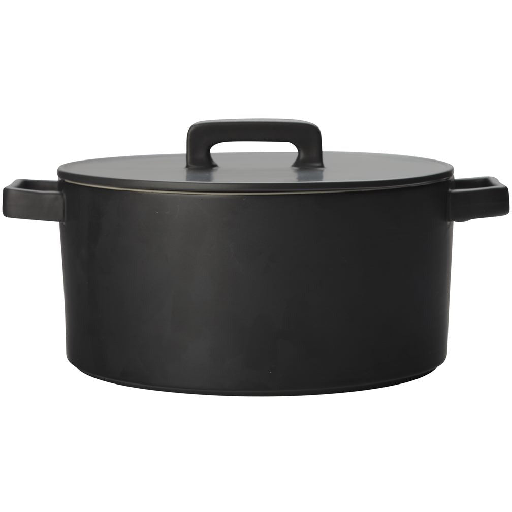 Maxwell & Williams Epicurious Round Casserole 1.3L - Black