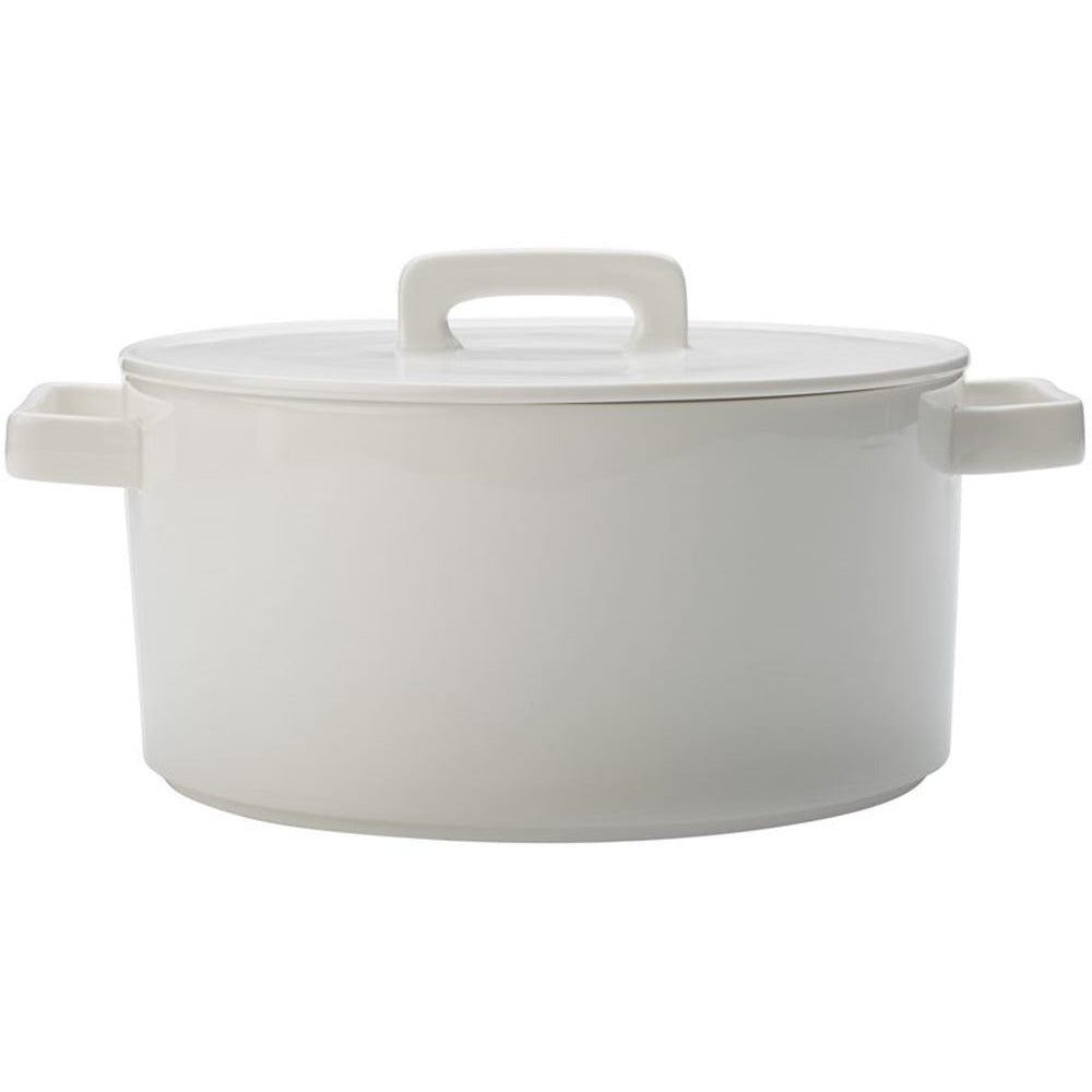 Maxwell & Williams Epicurious Round Casserole 2.6L - White