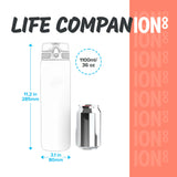 Quench Water Bottle Motivator - Dimensions