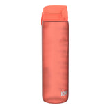Quench Water Bottle Motivator Coral - Ion8 Logo Side