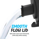 Quench Water Bottle Motivator Smooth Flow Lid