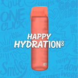 Happy Hydration with the Quench Water Bottle Motivator Coral