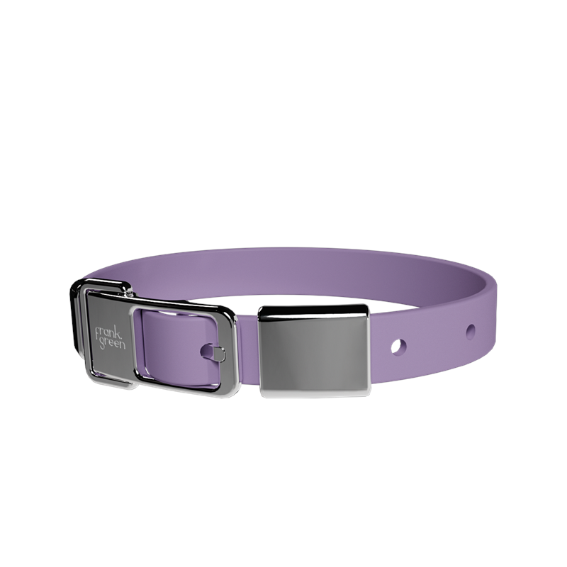 Frank Green Pet Collar + Name Tag Medium - Collar: Lilac Haze